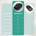 Wireless Electric Hand Massager Air Compression Hot Compress Palm Acupoint Massager Finger Arthritis Numbness Muscle Relaxation
